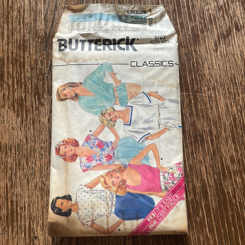 80’s Vintage Sewing Pattern